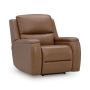 5Z-Syran Power Recliner With Adjustable Headrest Caramel