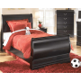 Huey Vineyard - Black - Twin Sleigh Bed