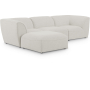 Miramar - 4 Piece Modular Sectional - Cream, 109"