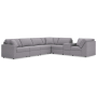 Cozymax - Granite - 7-Piece Sectional With Storage Console And Laf Corner Chair, 138"