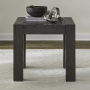 Cascade Falls - Square End Table - Satin Espresso, 26"