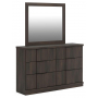 Shaehartin Dresser And Mirror Dark Brown, 59.57" Wide