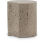 Dimple - 16" End Table - Taupe Terazzo, 15"