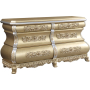 Seville - Dresser - Gold Finish, 75" Wide