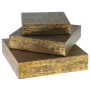 Keldy - Antique Brass Finish - Box Set (Set of 3), 12.88"