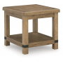 Ridgester Rectangular End Table Light Brown, 24"