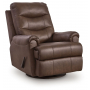 Flynwood Swivel Glider Recliner Espresso