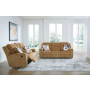 Kanlow - Honey - 2 Pc. - Reclining Sofa, Reclining Loveseat With Console