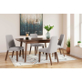 Lyncott - Brown / Gray - 5 Pc. - Butterfly Extension Table, 4 Side Chairs