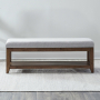 Shaker Lakes - Upholstered Dining Bench - Harvest Brown - Beige