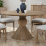 Briarcrest - 54" Round Pedestal Table - Tobacco - Light Brown, 54"