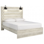 Cambeck Panel Bed Whitewash