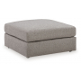 Lindon Oversized Accent Ottoman Smoke