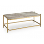 Manor Stone Rectangular Cocktail Table Gold / Natural, 48"
