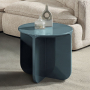 Lamond - End Table - Teal High Gloss - Blue, 20"