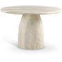 Cosenza - 48.5" Concrete Dining Table - Travertine, 48.5"