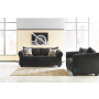 Darcy - Black - 2 Pc. - Sofa, Loveseat