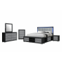 Emma - Full Bed Siderail - Gray / - Dark Gray
