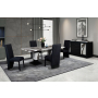 D12 - Dining Table And Four Dining Chairs - Black /