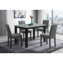 D8112 - 5 Piece Dining Room Set (Dining Table With 4 Dining Chairs) - Dark Gray