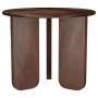Dale - Round Solid Mango Wood Side End Table, 24"