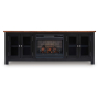 Wildenauer - Brown / Black - 76" TV Stand With Infrared Electric Fireplace