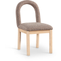 Conrad - Linen Dining Chair With Natural Legs
