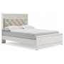 Altyra Panel Bed White