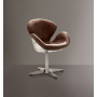 Brancaster - Accent Chair - Retro Brown Top Grain Leather & Aluminum