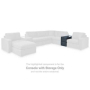 Cozymax - Ink - Console With Storage - Fabric, 17"