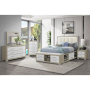 Emma - 5 Piece Full Bedroom Set - Light Brown /