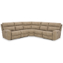 Next-Gen Durapella - Sand - 5-Piece Power Reclining Sectional, 105.5"
