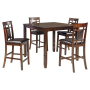 Bennox - Brown - DRM Counter Table Set (Set of 5)