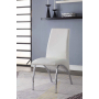 Pervis - Side Chair (Set of 2) - White PU & Chrome