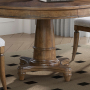 Harrison Heights - Round Pedestal Table Base - Sienna - Dark Brown