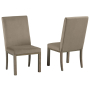 Chrestner - Gray / Brown - Dining UPH Side Chair (Set of 2)