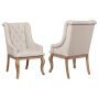 Brockway - Upholstered Arm Chair (Set of 2) - Barley Brown - Light Brown