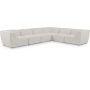 Miramar - 6 Piece Modular Corner Sectional - Cream, 142"