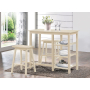 Nyssa - 3 Piece Counter Height Set - Buttermilk - Beige