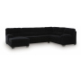 SimpleJoy 3-Piece Sectional With LAF Corner Chaise- Onyx, 145"