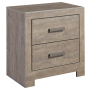 Culverbach - Gray - Two Drawer Night Stand