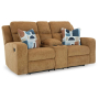 Kanlow - Honey - Dbl Reclining Loveseat With Console