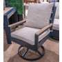East Beach Swivel Chair With Cushion (Set of 2) Blue