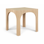 Waldorf - Tempered Glass Top Counter Height Table - Natural - Light Brown, 36.25"