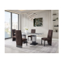 5 Piece Dining Room Set (Dining Table And 4 Dining Chairs) - Black / Brown /