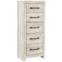 Cambeck - Whitewash - Narrow Chest, 53.98" Tall