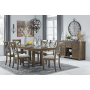 Moriville - Dark Gray - 8 Pc. - Extension Table, 6 Side Chairs, Server