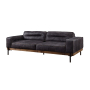 Silchester - Sofa - Antique Ebony Top Grain Leather, 96"