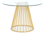 Gio - Dining Table - Gold - Metal, 48"