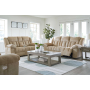 Tip-Off - Wheat - 3 Pc. - Power Reclining Sofa, Power Reclining Loveseat, Power Recliner